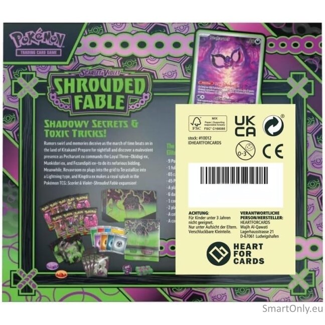 Pokémon Scarlet & Violet: Shrouded Fable Elite Trainer dėžutė (ETB) (9 pakuotės, anglų k.) 2 Pokémon Scarlet & Violet: Shrouded Fable Elite Trainer dėžutė (ETB) (9 pakuotės, anglų k.) 2