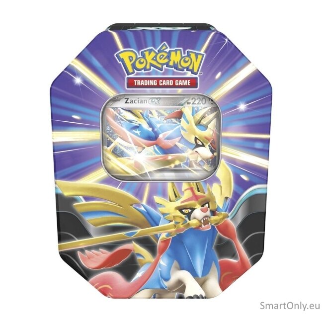Pokemon Scarlet & Violet: Zacian ex Slashing Legends Skardinė dėžutė (5 Pakuotės) 2 Pokemon Scarlet & Violet: Zacian ex Slashing Legends Skardinė dėžutė (5 Pakuotės) 2