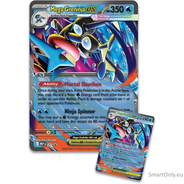 Pokémon TCG: Mega Greninja ex Premium Collection rinkinys 1 Pokémon TCG: Mega Greninja ex Premium Collection rinkinys 1