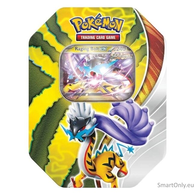 Pokémon TCG: Paradox Destinies Raging Bolt Ex rinkinys metalinėje dėžutėje 2 Pokémon TCG: Paradox Destinies Raging Bolt Ex rinkinys metalinėje dėžutėje 2