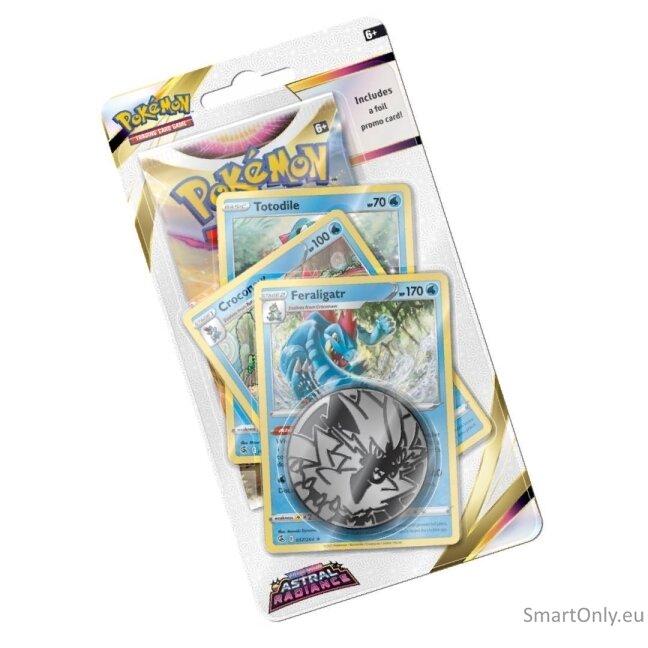 Pokémon TCG: Word & Shield: Feraligatr Astral Radiance Checklane Premium kortų papildymas (anglų k.) 1 Pokémon TCG: Word & Shield: Feraligatr Astral Radiance Checklane Premium kortų papildymas (anglų k.) 1