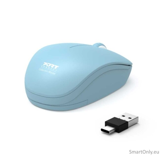 PORT CONNECT Mouse | Collection II | Wireless | 2.4 GHz | Pastel Blue 3