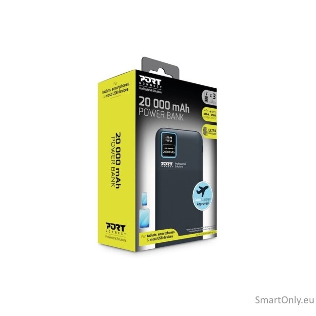 PORT CONNECT Powerbank 20 000 mAh | PORT CONNECT 6 PORT CONNECT Powerbank 20 000 mAh | PORT CONNECT 6