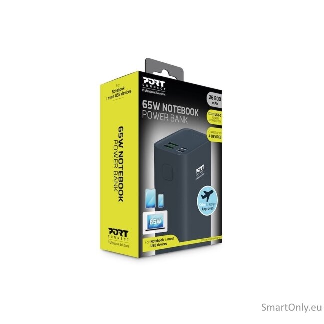 PORT CONNECT Powerbank 26 800 mAh PD 65W | PORT CONNECT 5 PORT CONNECT Powerbank 26 800 mAh PD 65W | PORT CONNECT 5