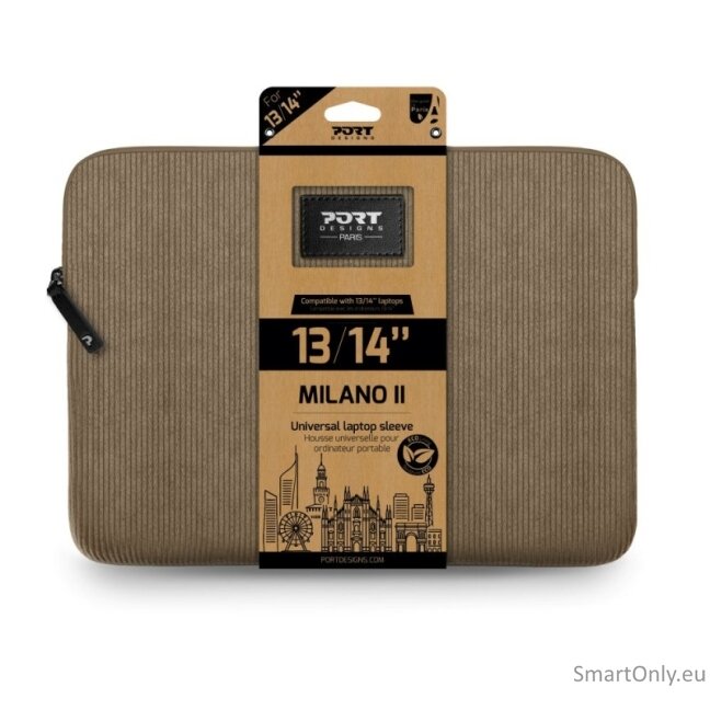PORT DESIGNS MILANO II ECO | Fits up to size 13/14 " | Sleeve | Brown 2 PORT DESIGNS MILANO II ECO | Fits up to size 13/14 " | Sleeve | Brown 2