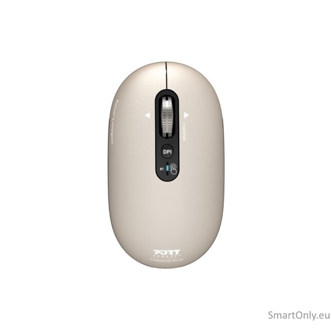 PORT DESIGNS Mouse | PURE MAC | Wireless | Bluetooth | Beige Perle