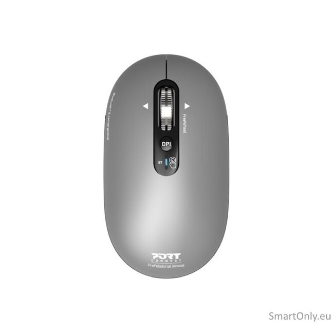 PORT DESIGNS Mouse | PURE MAC | Wireless | Bluetooth | Gris clair