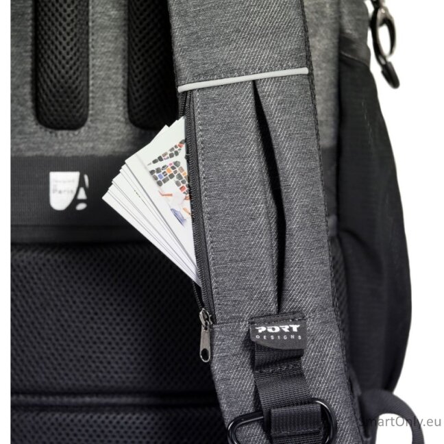 PORT DESIGNS Pro Montreal | Fits up to size 15.6/16 " | Backpack | Shoulder strap | Grey 10 PORT DESIGNS Pro Montreal | Fits up to size 15.6/16 " | Backpack | Shoulder strap | Grey 10