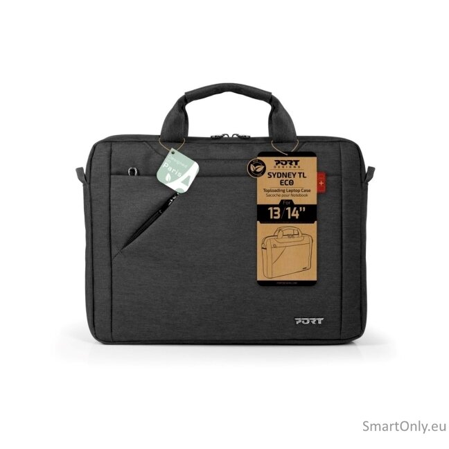 PORT DESIGNS S13 Sydney ECO Case Fits up to size 13/14 " Top Loading Black Shoulder strap 2