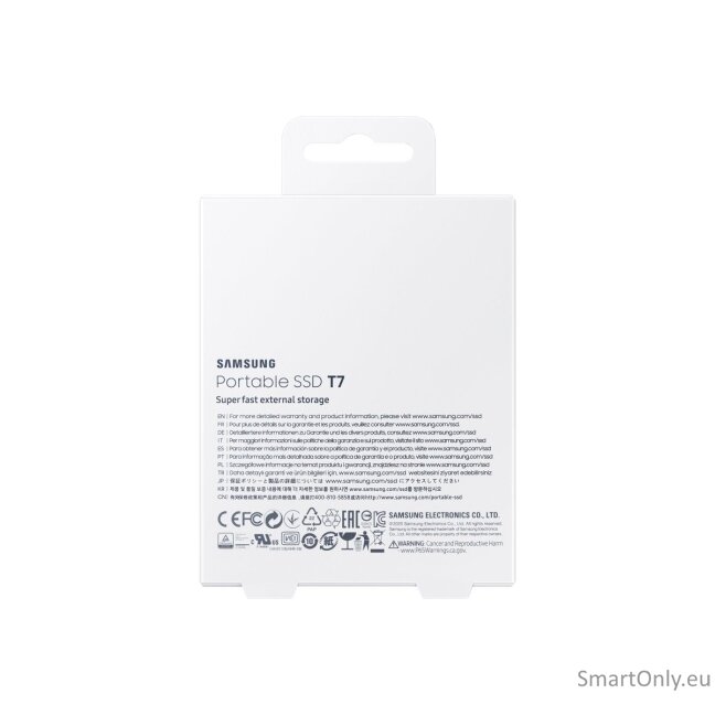Portable SSD | T7 | 2000 GB | N/A " | USB 3.2 | Blue 18 Portable SSD | T7 | 2000 GB | N/A " | USB 3.2 | Blue 18