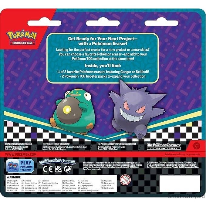 Pokémon TCG: Scarlet & Violet Back to School Eraser Bellibolt rinkinys 2