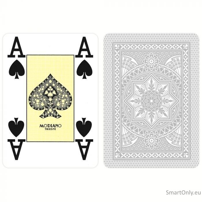 Poker žaidimo kortos (pilkos) Modiano 1