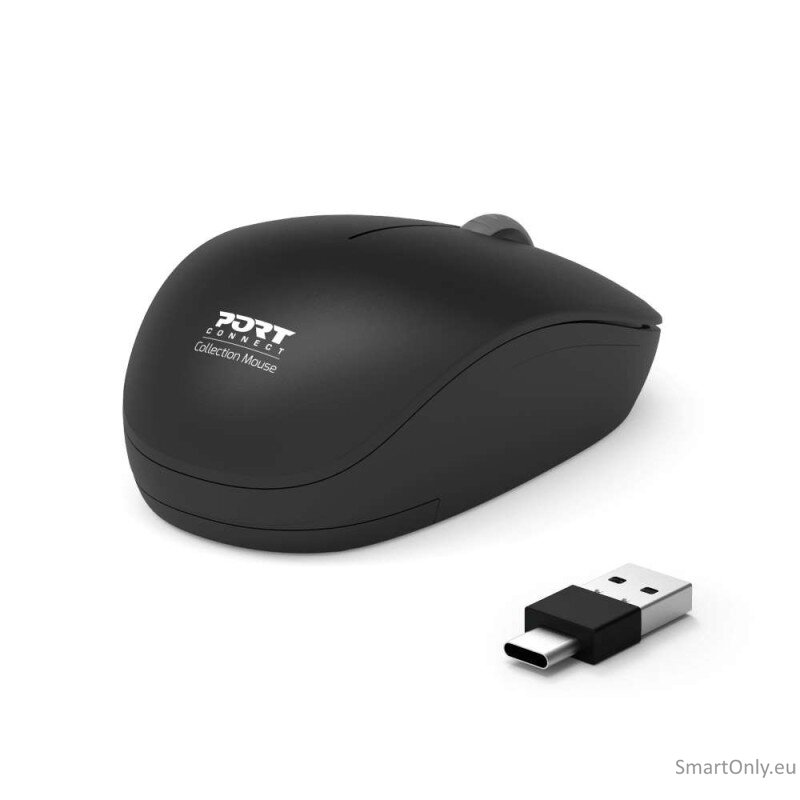 PORT CONNECT Mouse | Collection II | Wireless | 2.4 GHz | Black 2 PORT CONNECT Mouse | Collection II | Wireless | 2.4 GHz | Black 2