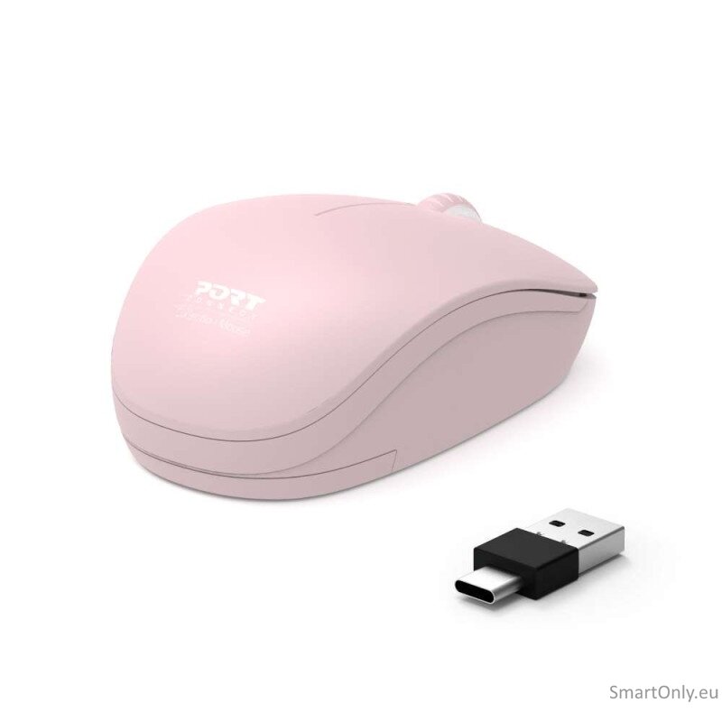 PORT CONNECT Mouse | Collection II | Wireless | 2.4 GHz | Pink 3 PORT CONNECT Mouse | Collection II | Wireless | 2.4 GHz | Pink 3