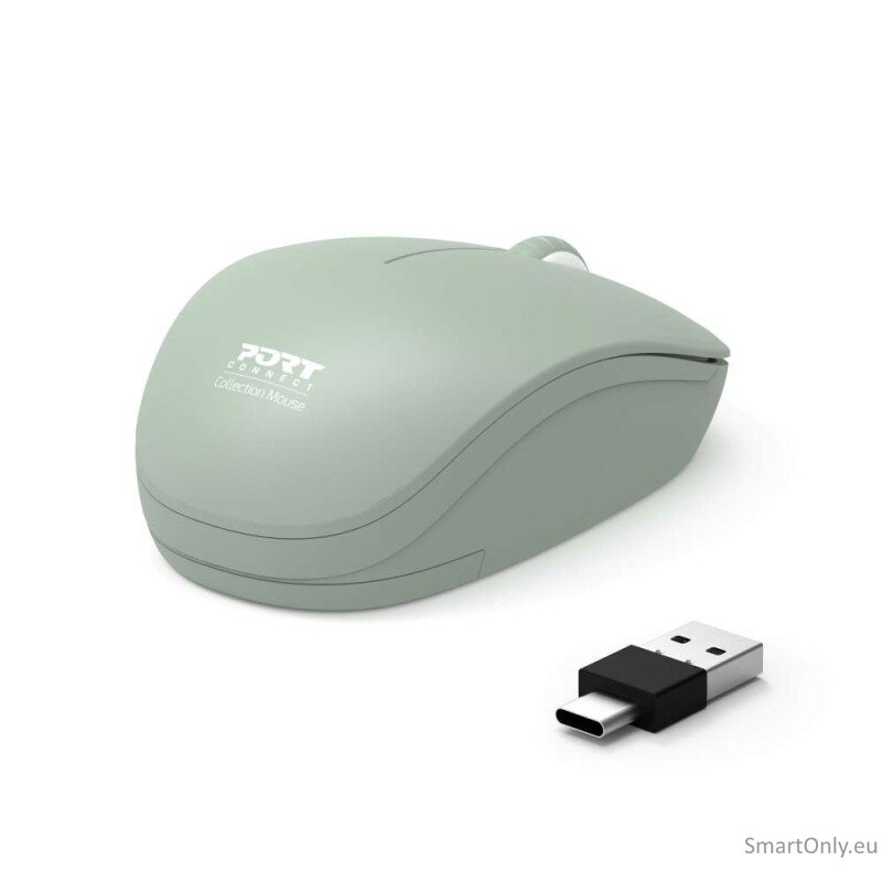 PORT CONNECT Mouse | Collection II | Wireless | 2.4 GHz | Vert Olive 1 PORT CONNECT Mouse | Collection II | Wireless | 2.4 GHz | Vert Olive 1