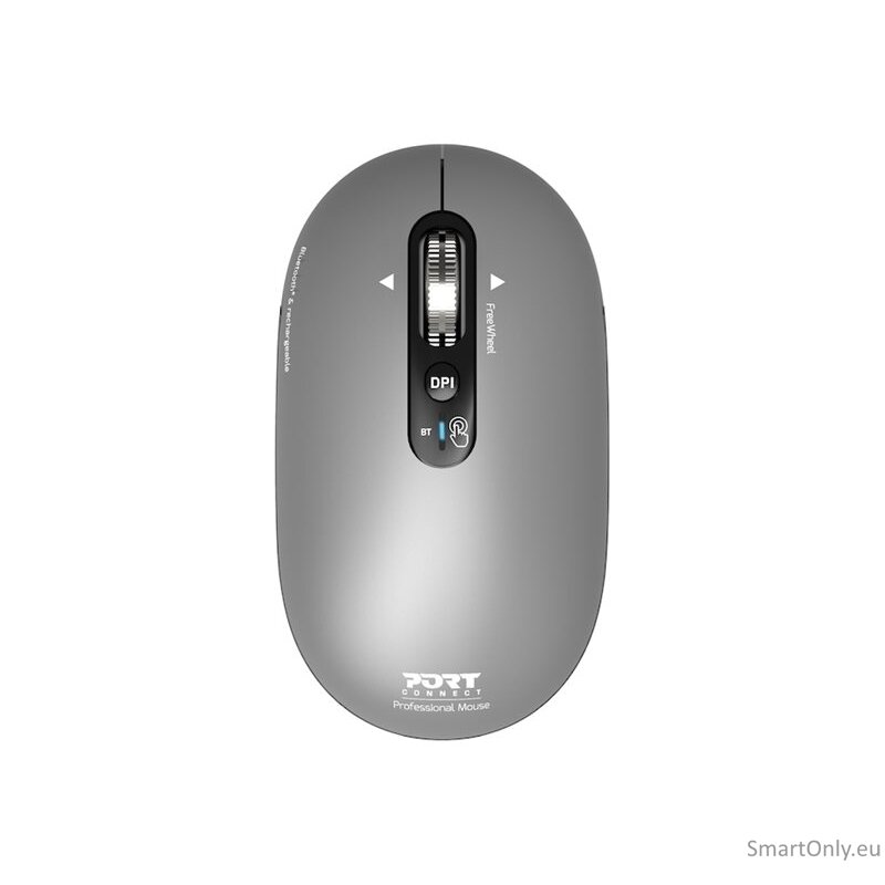 PORT DESIGNS Mouse | PURE MAC | Wireless | Bluetooth | Gris clair