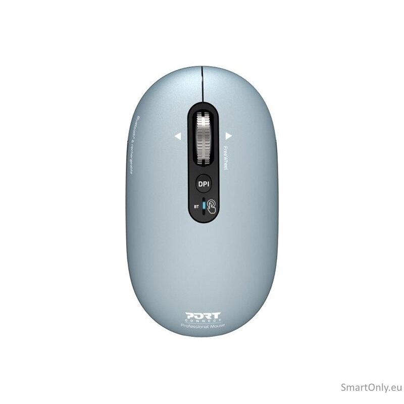PORT DESIGNS Mouse | PURE MAC | Wireless | Bluetooth | Pastel Blue 1 PORT DESIGNS Mouse | PURE MAC | Wireless | Bluetooth | Pastel Blue 1