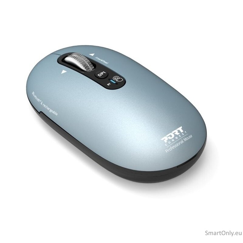 PORT DESIGNS Mouse | PURE MAC | Wireless | Bluetooth | Pastel Blue 2 PORT DESIGNS Mouse | PURE MAC | Wireless | Bluetooth | Pastel Blue 2