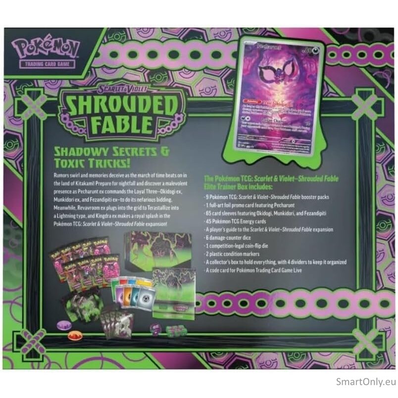 Pokémon Scarlet & Violet: Shrouded Fable Elite Trainer dėžutė (ETB) (9 pakuotės, anglų k.) 3