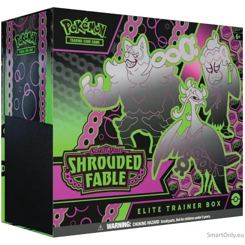 Pokémon Scarlet & Violet: Shrouded Fable Elite Trainer dėžutė (ETB) (9 pakuotės, anglų k.) 1 Pokémon Scarlet & Violet: Shrouded Fable Elite Trainer dėžutė (ETB) (9 pakuotės, anglų k.) 1