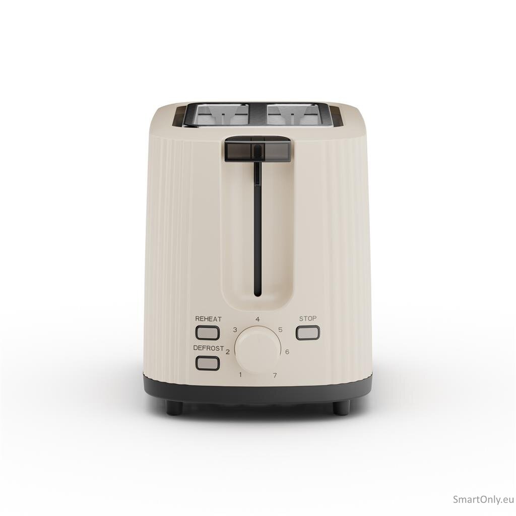 Princess Wave Toaster | 142337 | Power 930 W | Number of slots 2 | Housing material Plastic | Beige 4
