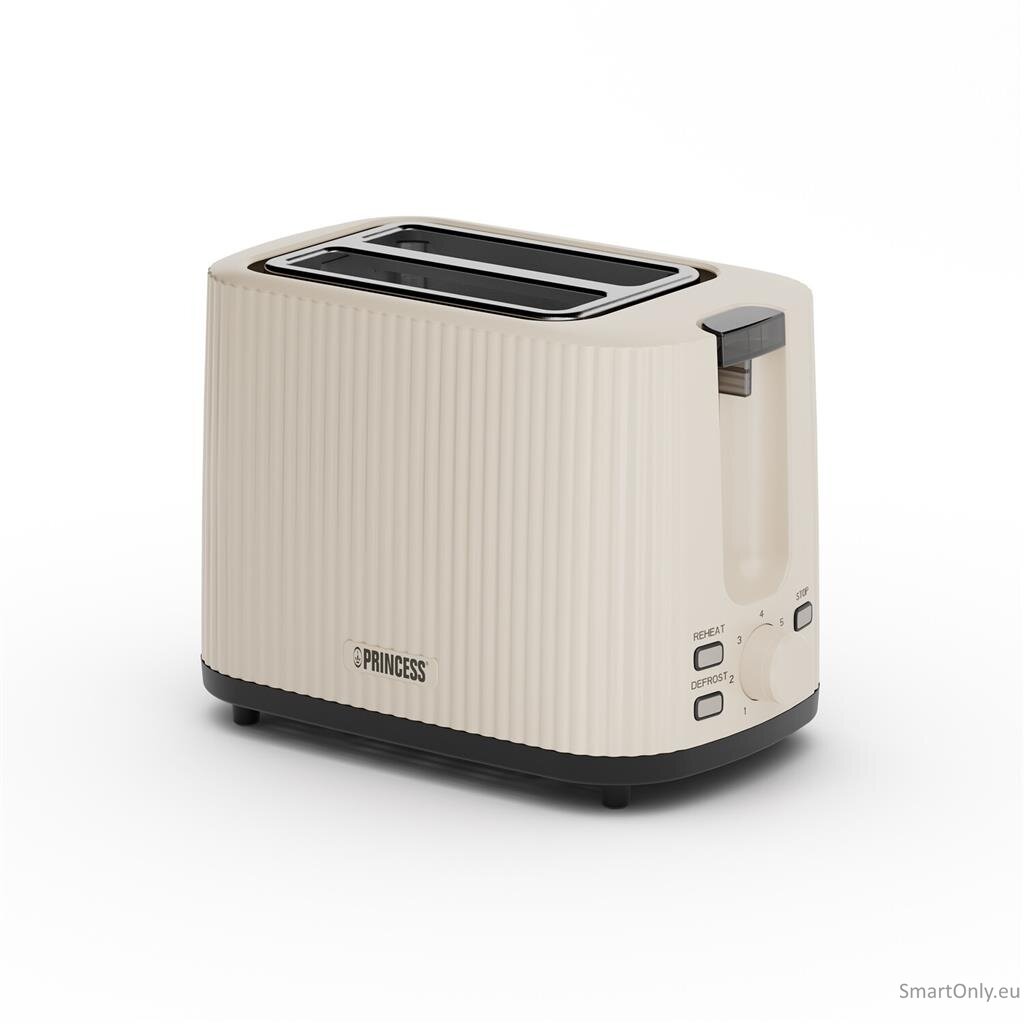 Princess Wave Toaster | 142337 | Power 930 W | Number of slots 2 | Housing material Plastic | Beige