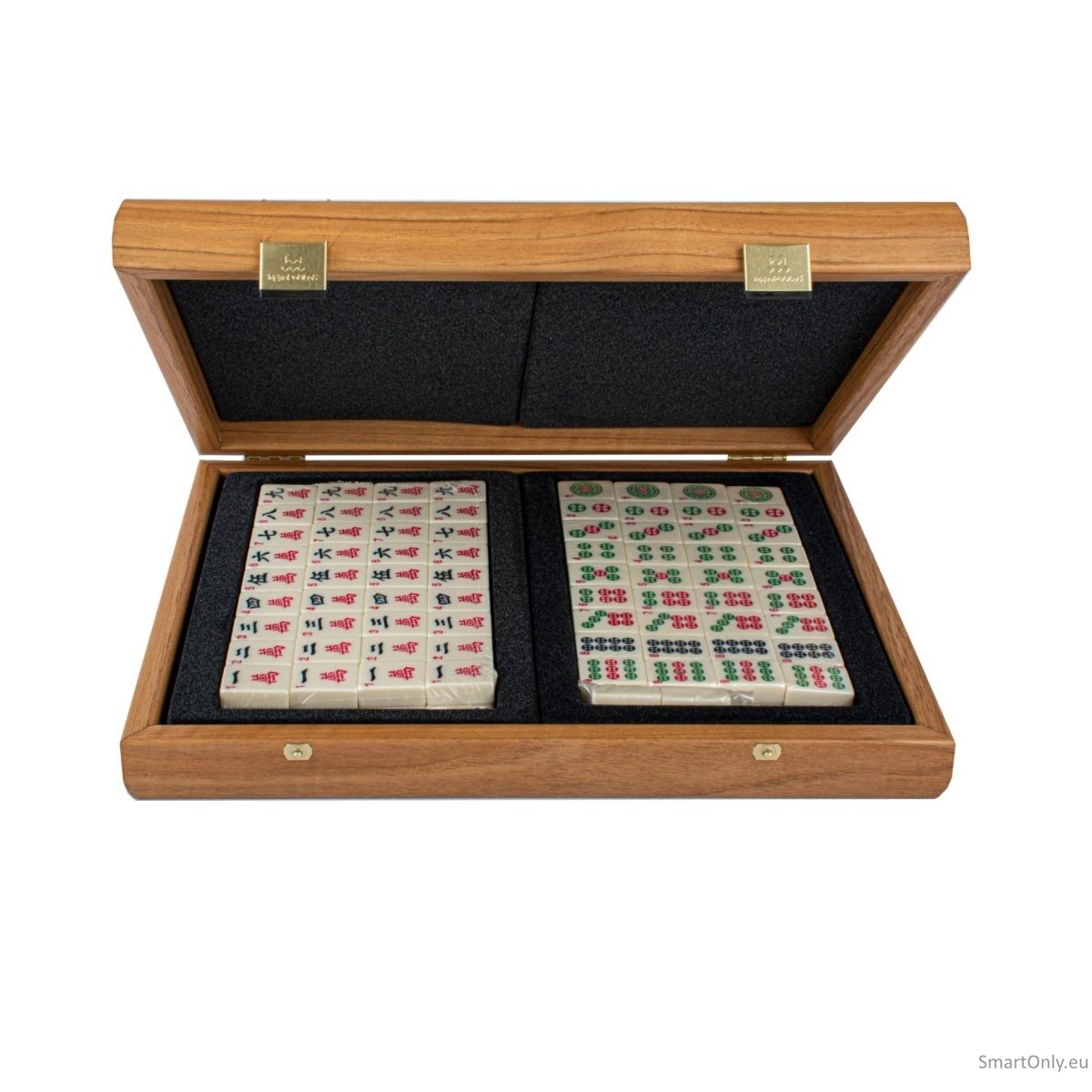 Prabangus Mahjong žaidimas Graikinio riešuto sp. mediniame dėkle Manopoulos Prabangus Mahjong žaidimas Graikinio riešuto sp. mediniame dėkle Manopoulos