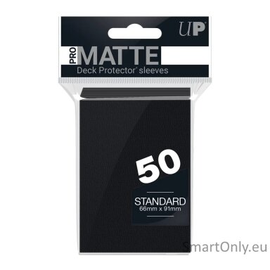 Pro-Matte Standard apsauginės kortų įmautės juodos 50 vnt. Ultra Pro