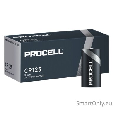 Procell CR123 Lithium batteries 10 pcs