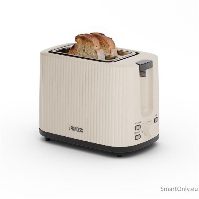 Princess Wave Toaster | 142337 | Power 930 W | Number of slots 2 | Housing material Plastic | Beige 1