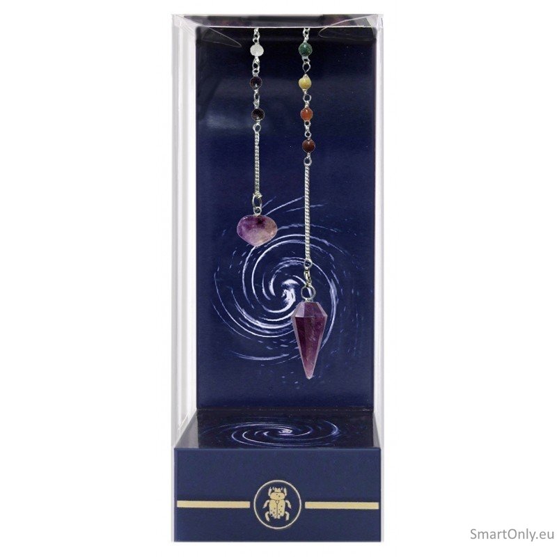 Premium Amethyst Chakra Pendulum Švytuoklė Lo Scarabeo Premium Amethyst Chakra Pendulum Švytuoklė Lo Scarabeo