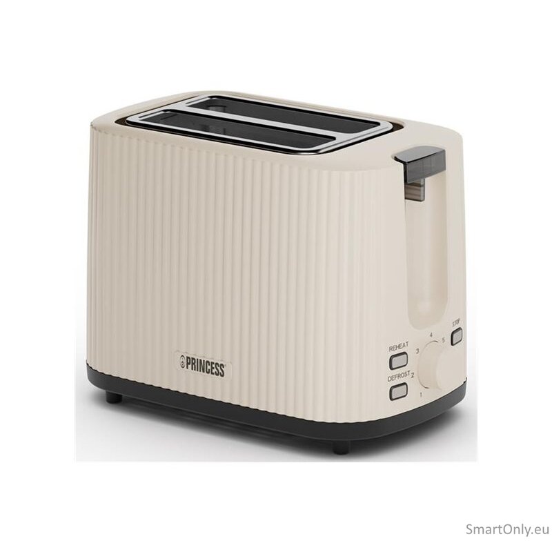 Princess Wave Toaster | 142337 | Power 930 W | Number of slots 2 | Housing material Plastic | Beige 5