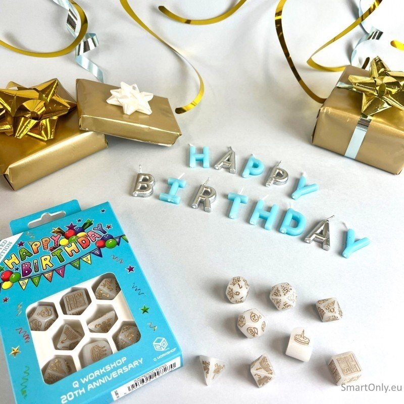 Q WORKSHOP 20 years: Happy Birthday kauliukų rinkinys Q-workshop 4 Q WORKSHOP 20 years: Happy Birthday kauliukų rinkinys Q-workshop 4
