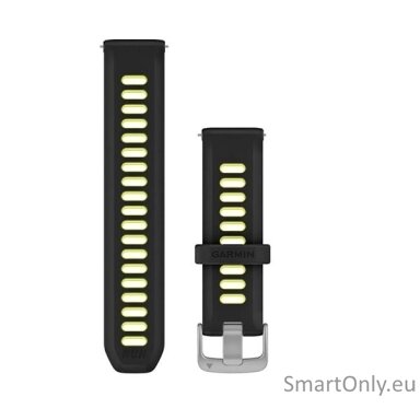Quick Release Bands (20 mm), Black/Amp yellow silicone