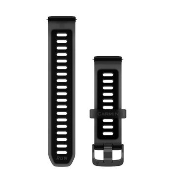 Quick Release Bands (20 mm), Translucent black/black with slate hardware Quick Release Bands (20 mm), Translucent black/black with slate hardware