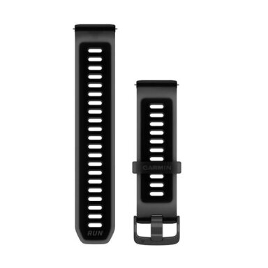 Quick Release Bands (22 mm), Translucent black/black with slate hardware Quick Release Bands (22 mm), Translucent black/black with slate hardware