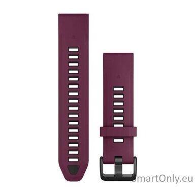 QuickFit® 20 Watch Bands, Merlot/Graphite Silicone