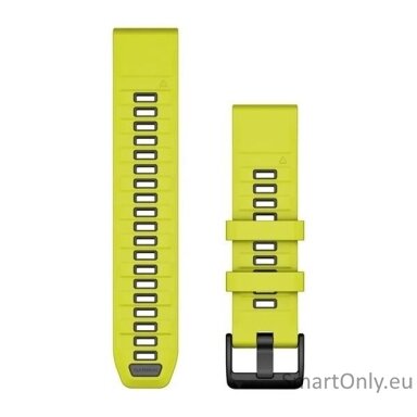 QuickFit® 22 Watch Bands, Amp Yellow/Graphite Silicone