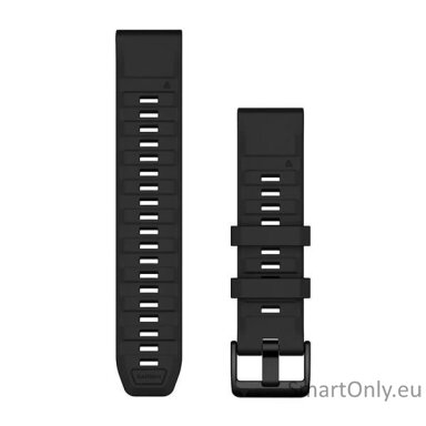 QuickFit® 22 Watch Bands, Black Silicone
