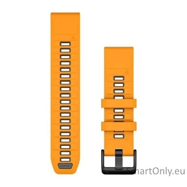 QuickFit® 22 Watch Bands, Spark Orange/Graphite Silicone
