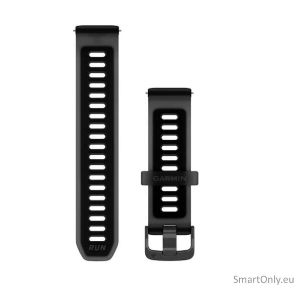 Quick Release Bands (20 mm), Translucent black/black with slate hardware Quick Release Bands (20 mm), Translucent black/black with slate hardware