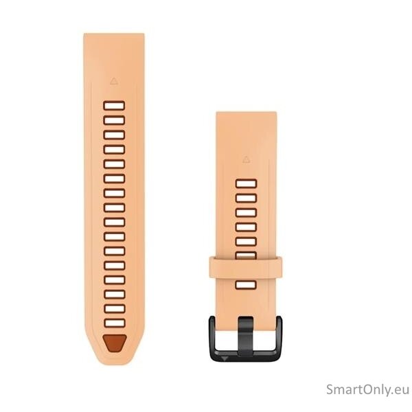 QuickFit 20 Watch Bands, Shell Pink/Autumn Orange Silicone QuickFit 20 Watch Bands, Shell Pink/Autumn Orange Silicone