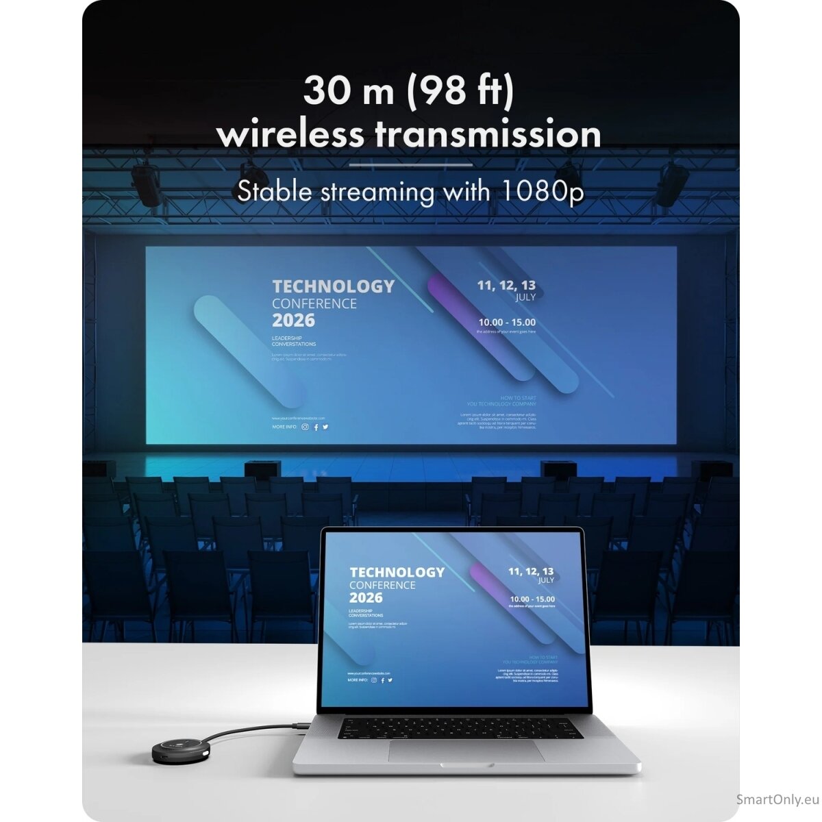 Raidsonic Wireless USB-C to HDMI Video Transmission System | IB-WL101 3