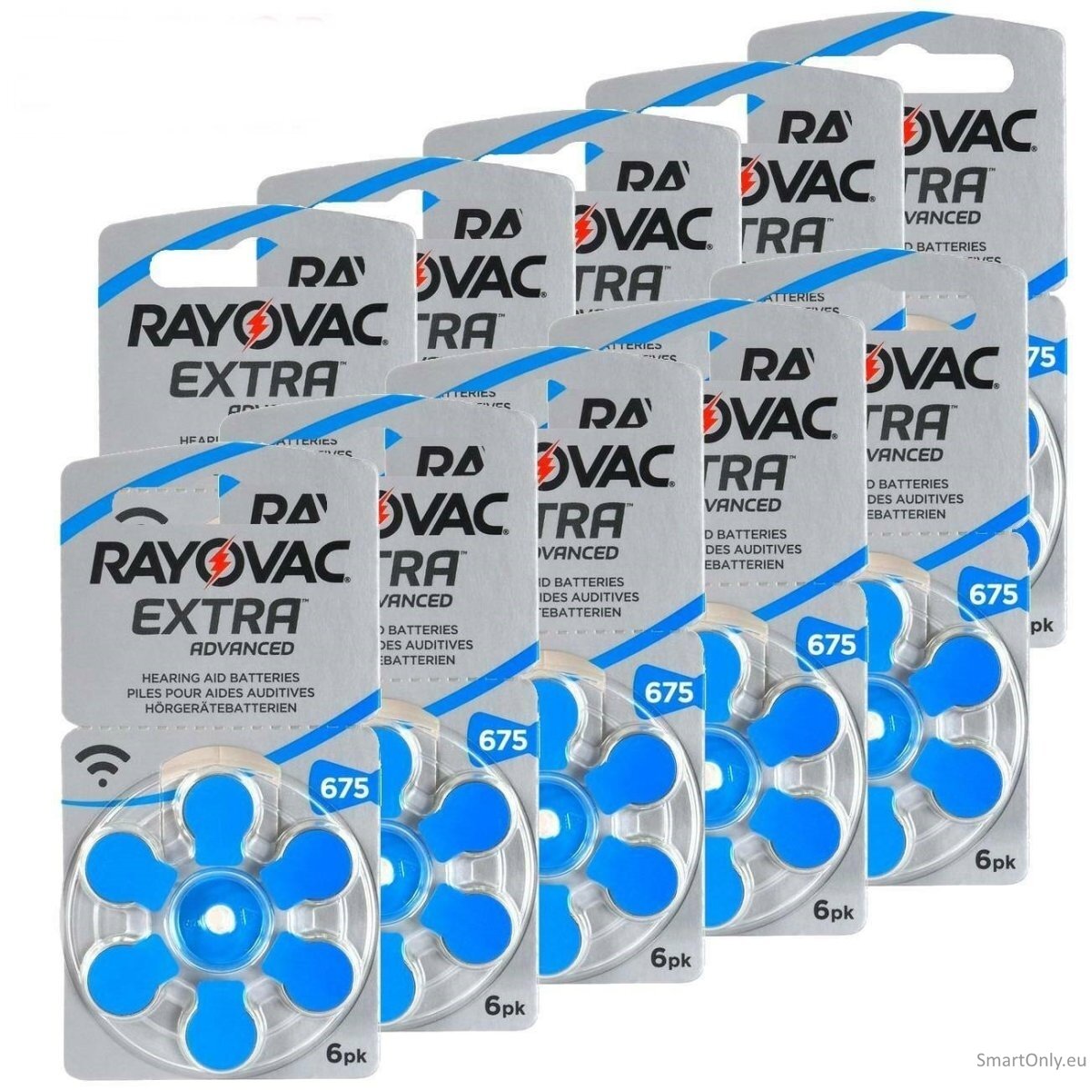 Rayovac Extra Advanced 675 hearing batteries 60 pcs Rayovac Extra Advanced 675 hearing batteries 60 pcs