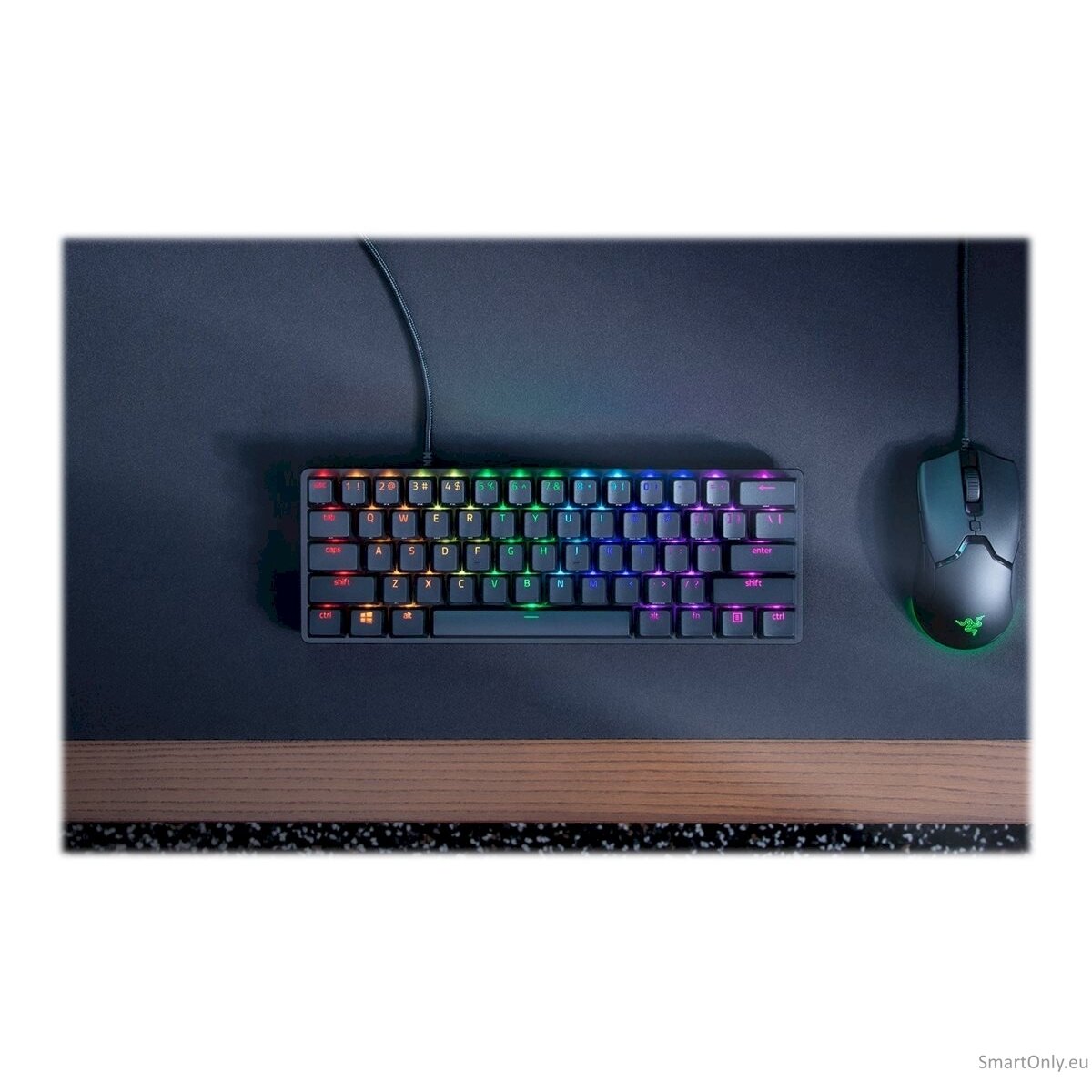 Razer Huntsman Mini 60% Gaming keyboard Opto-Mechanical Purple Switch RGB LED light NORD Wired 9