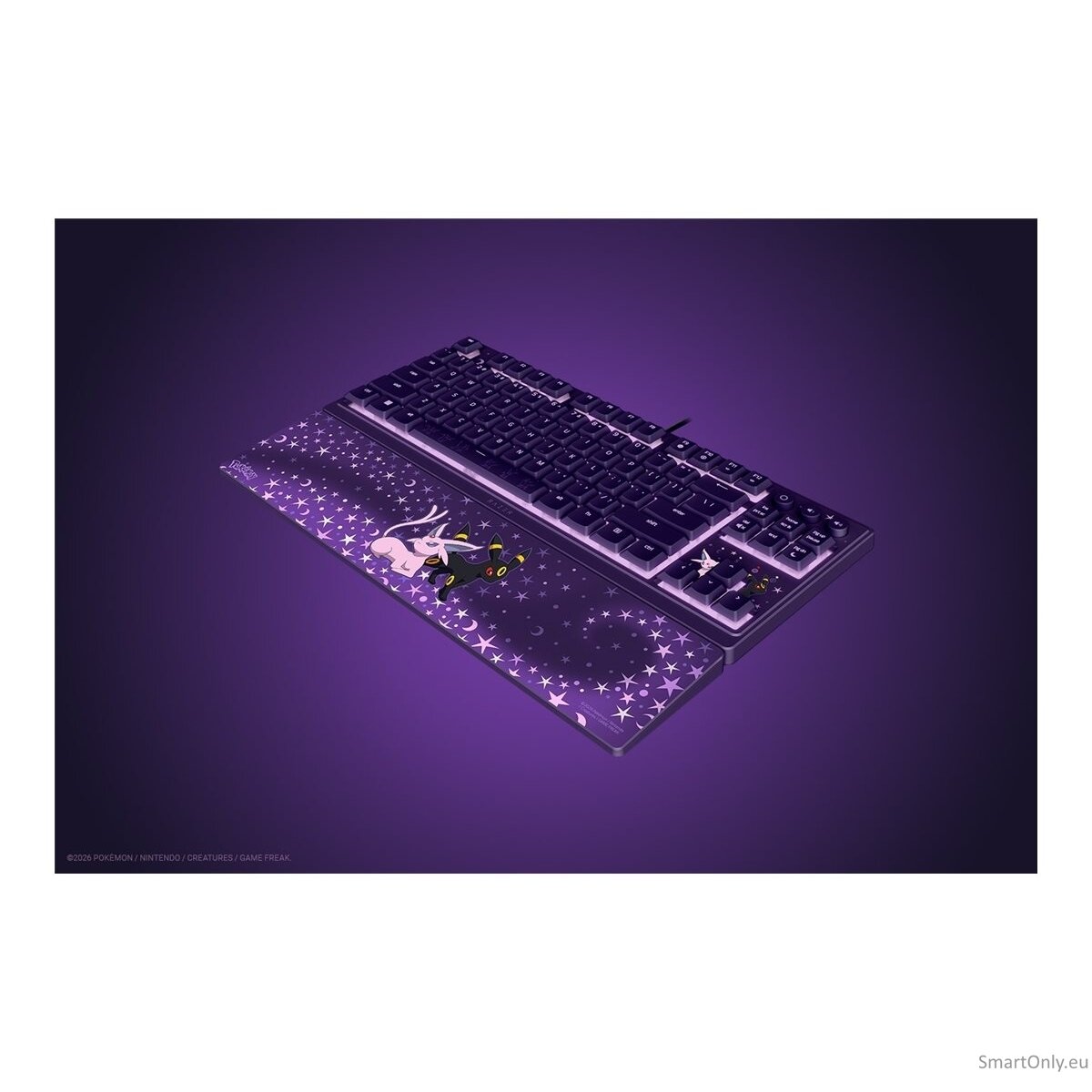 Razer Ornata V3 Tenkeyless | Gaming keyboard | Wired | US | Razer Mecha-Membrane Switches | Wrist Rest | Pokémon Espeon/Umbreon Edition 6