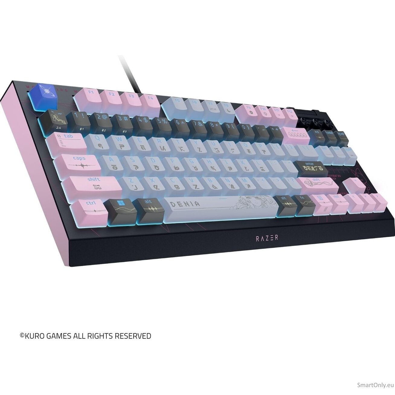 Razer | BlackWidow V4 Tenkeyless HyperSpeed | Gaming Keyboard | Wireless | US | Orange Switch | Wuthering Waves Edition 1