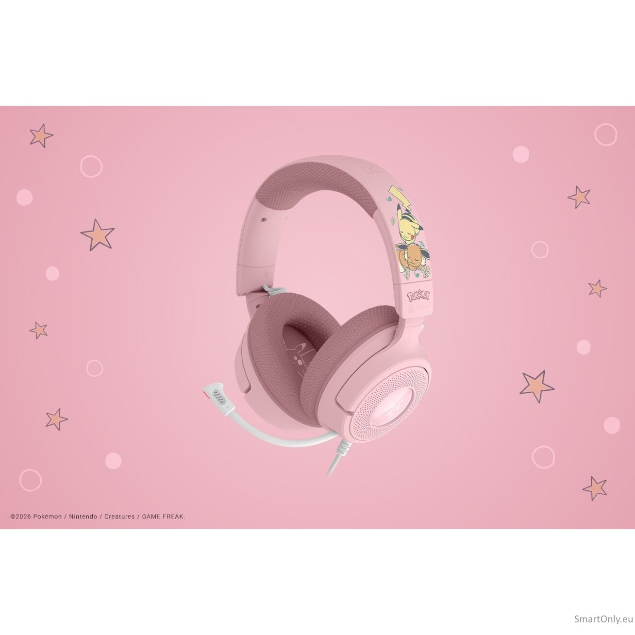 Razer Gaming Headset | Kraken V4 X | Wired | On-ear | Microphone | Pikachu & Eevee Edition 4 Razer Gaming Headset | Kraken V4 X | Wired | On-ear | Microphone | Pikachu & Eevee Edition 4