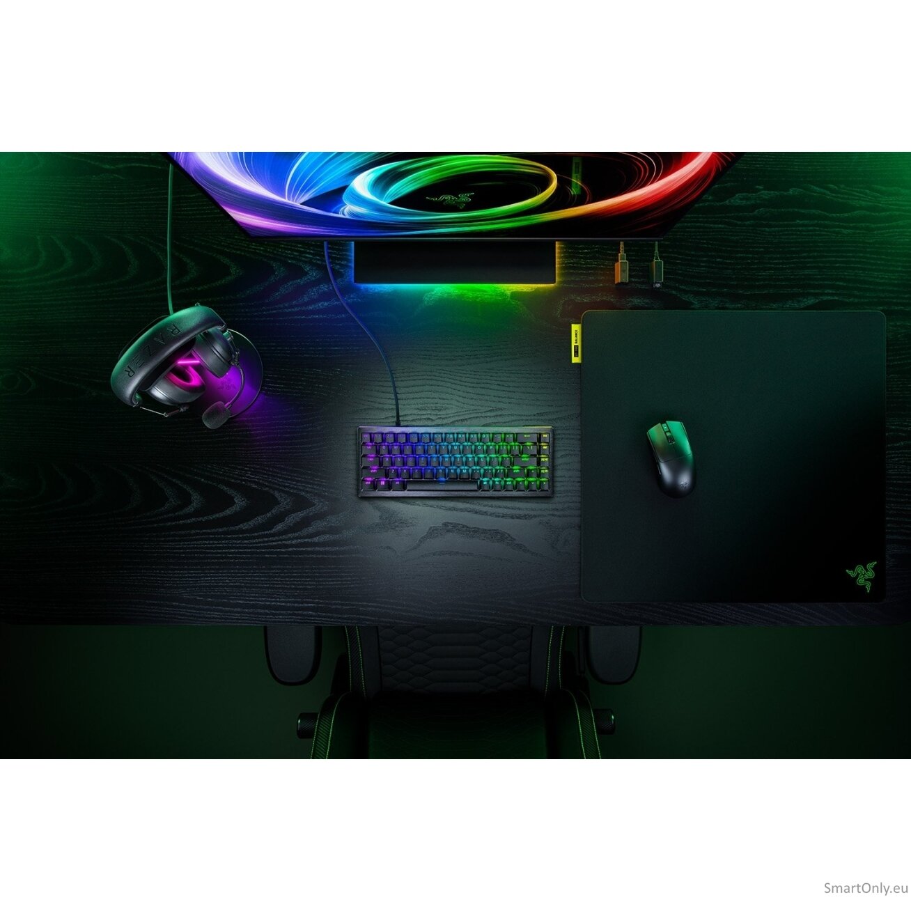 Razer Hall Effect Magnetic Esports Keyboard | Huntsman V3 HE Magnetic Mini 65% 8KHz | Keyboard | Wired | US | Razer Hall Effect Magnetic Switches 3