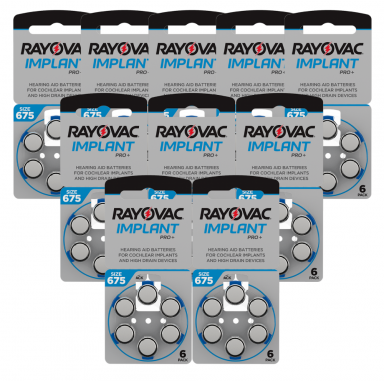 Rayovac Implant Pro 675 hearing batteries 60 pcs Rayovac Implant Pro 675 hearing batteries 60 pcs